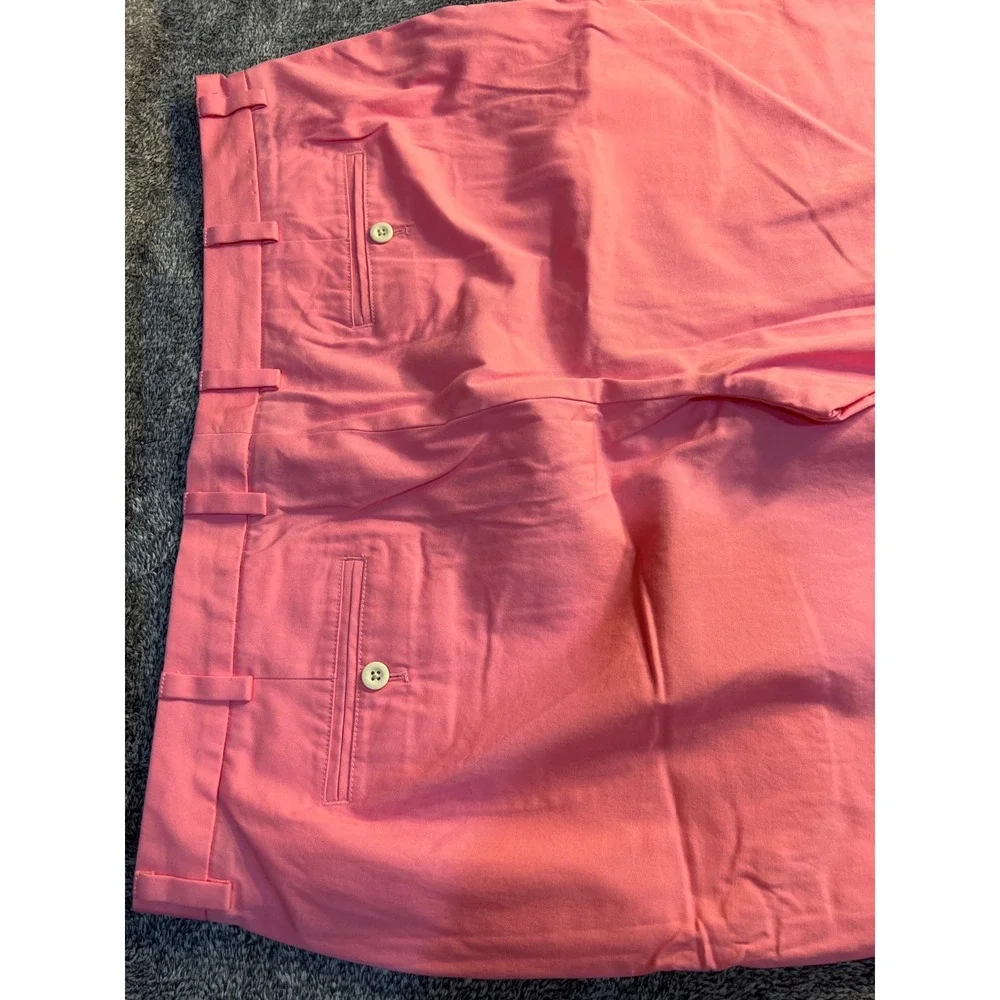 Vineyard Vines Breaker Pants Mens 42x30 Pink Cotton Chino Straight Leg Trousers